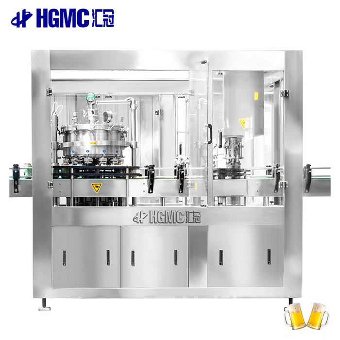 Beer Drink Aluminum Can Linear Filling Machine With Sealing Head