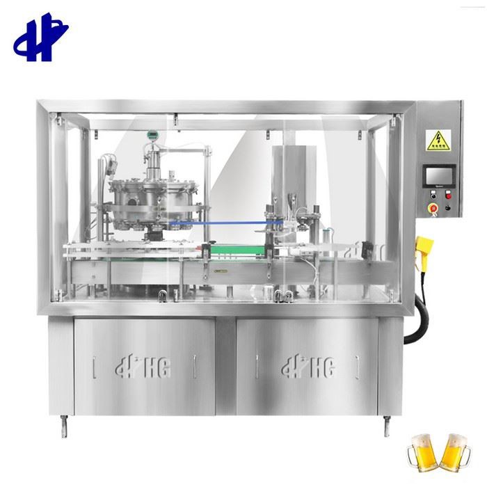 Beer Drink Aluminum Can Linear Filling Machine With Sealing Head